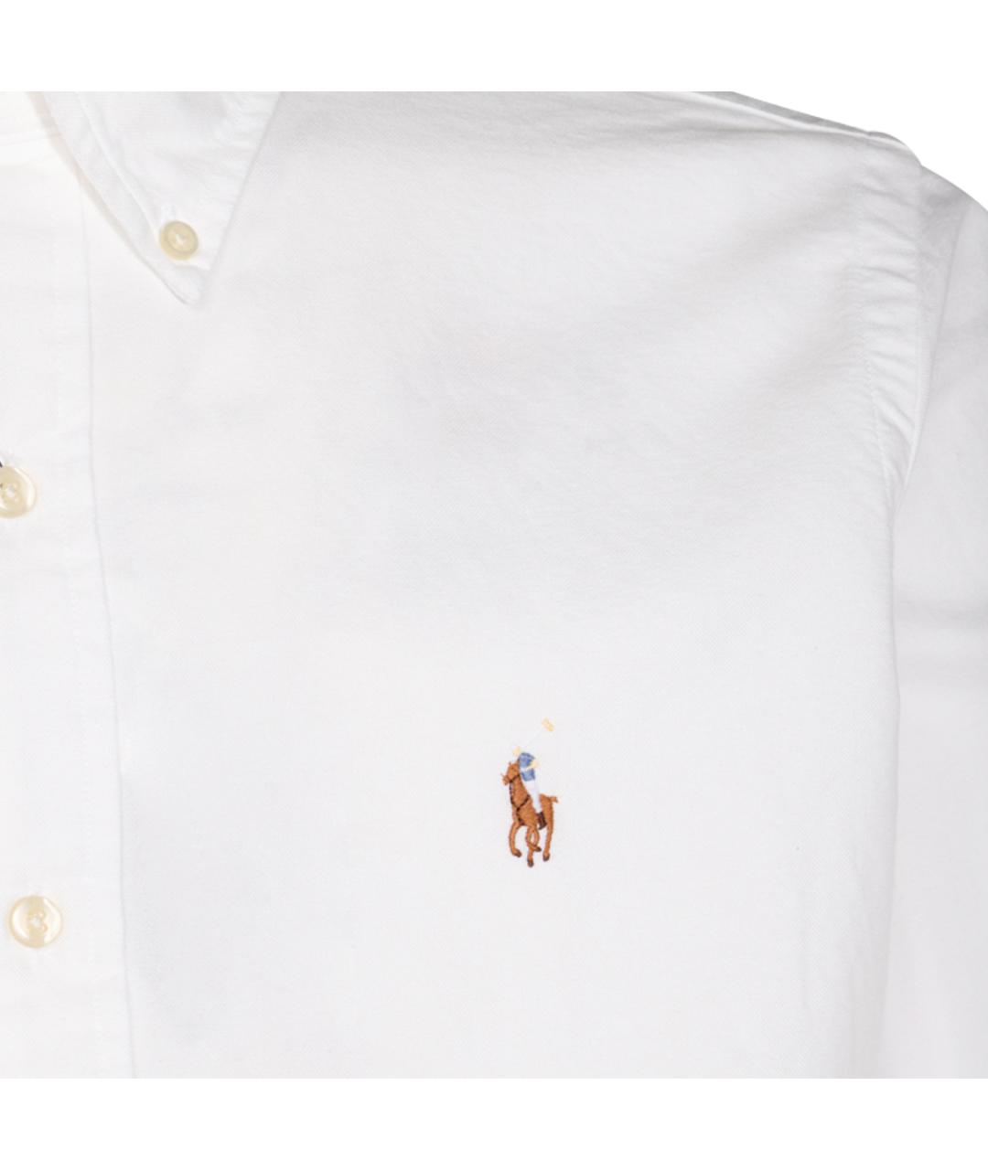 POLO RALPH LAUREN Белая хлопковая классическая рубашка, фото 3