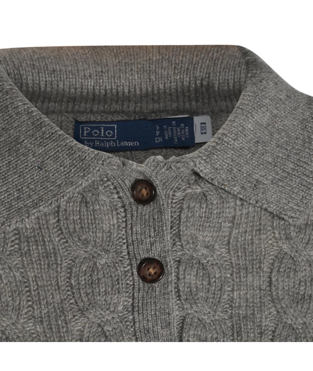 POLO RALPH LAUREN Серый шерстяной джемпер / свитер, фото 3
