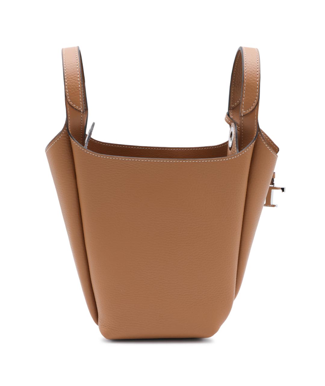 TOD'S Коричневая кожаная сумка тоут, фото 5