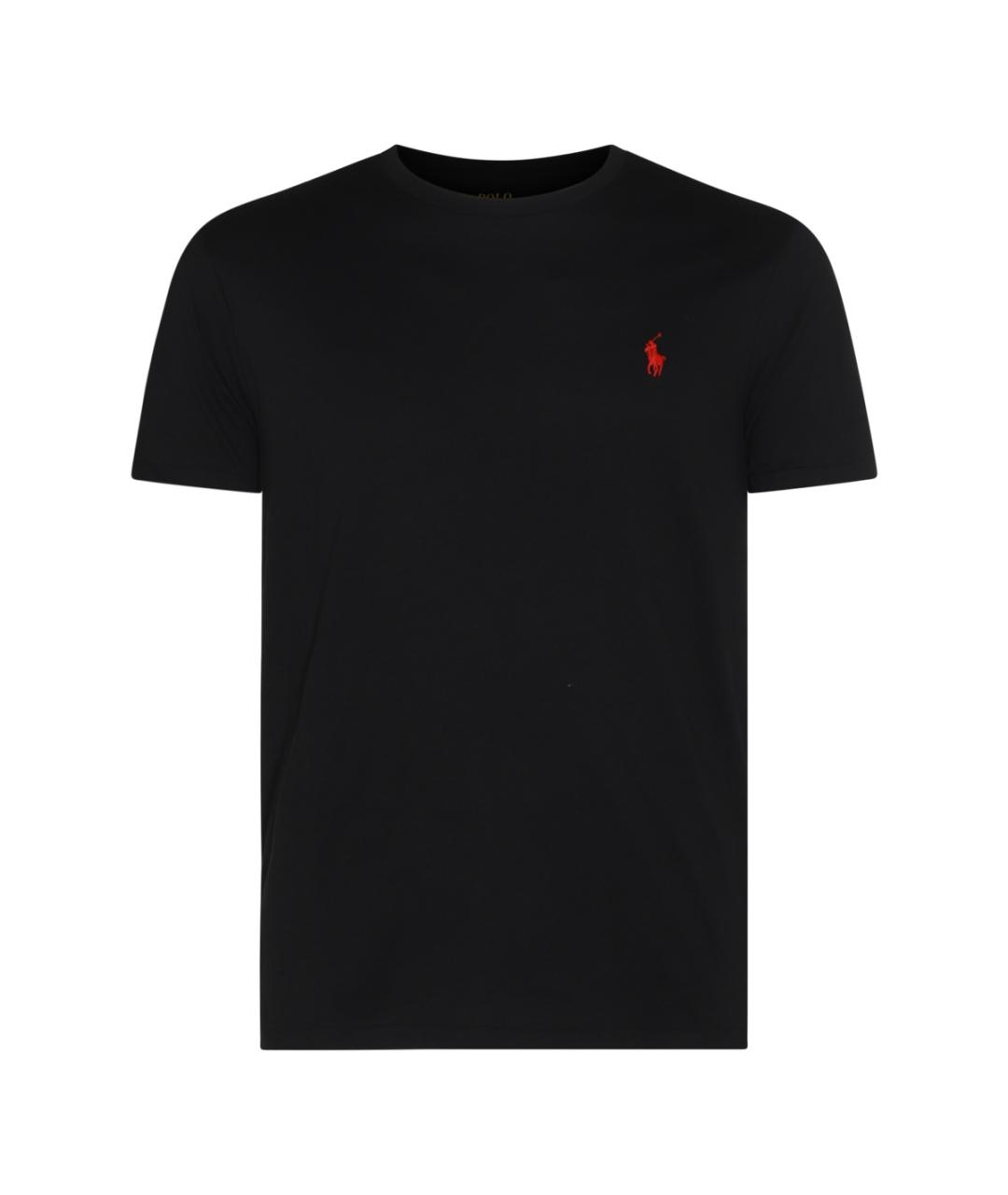 POLO RALPH LAUREN Черная хлопковая футболка, фото 1