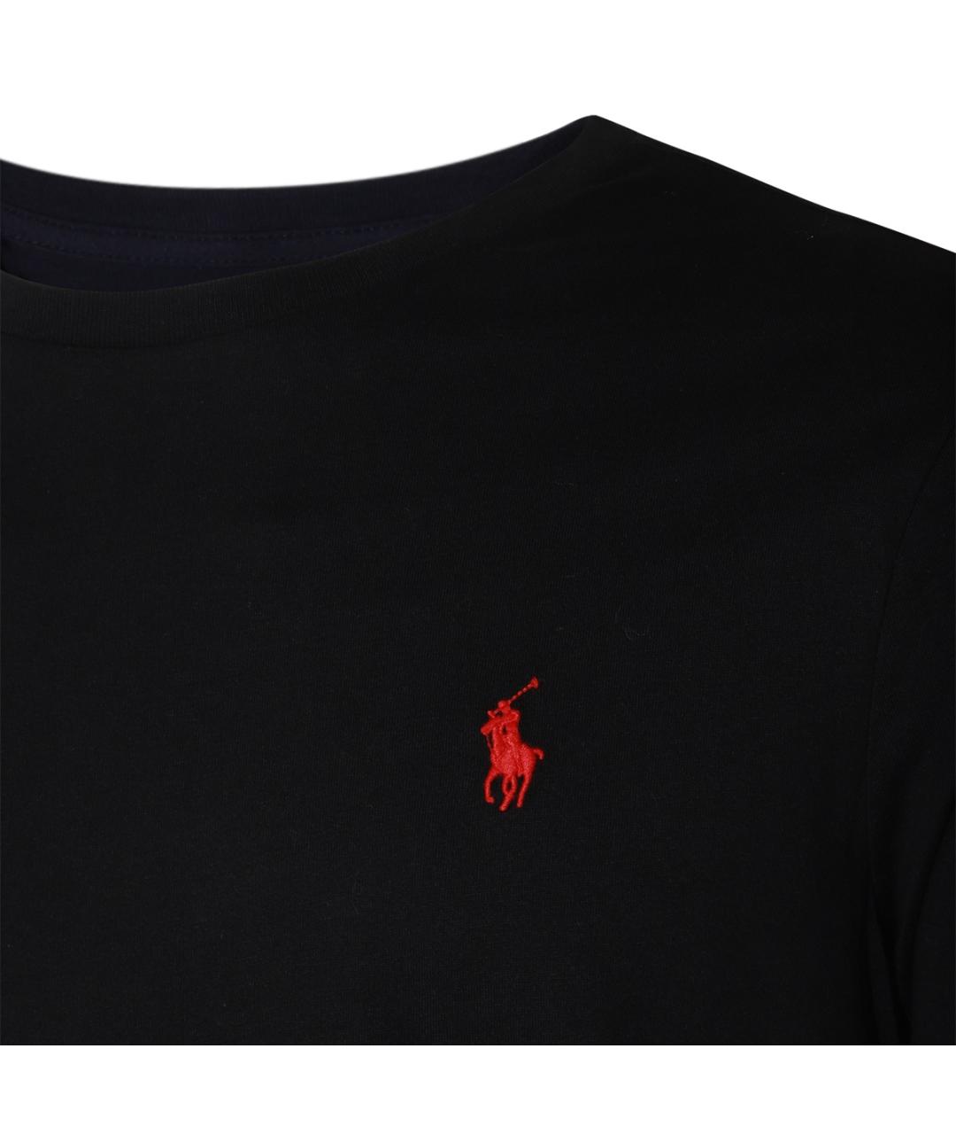 POLO RALPH LAUREN Черная хлопковая футболка, фото 3