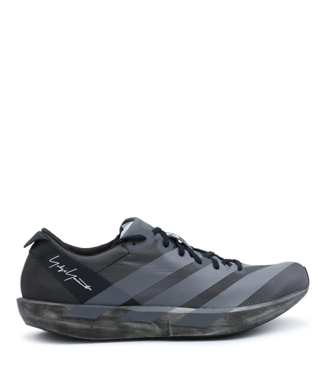 Y-3 Черные текстильные низкие кроссовки / кеды, фото 1
