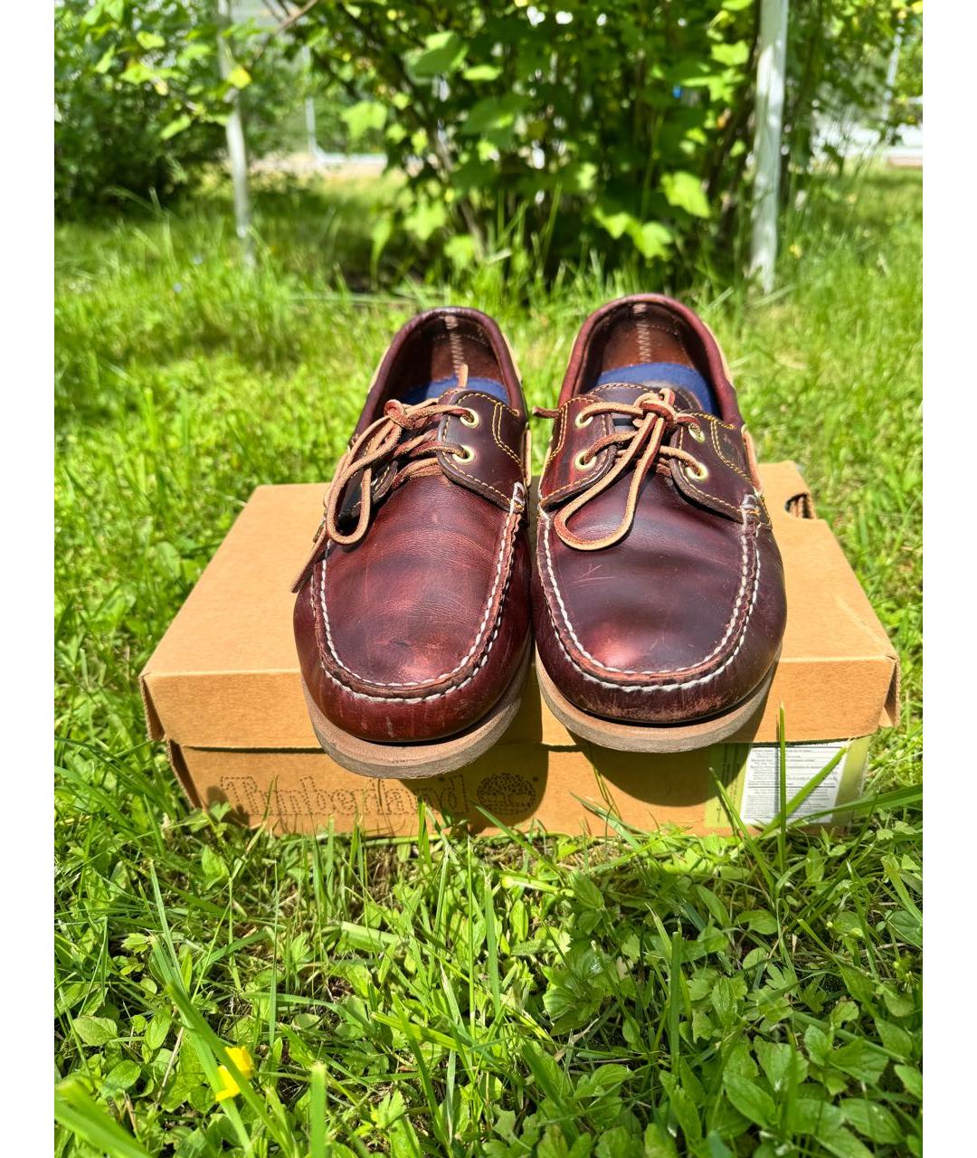 TIMBERLAND Коричневые кожаные мокасины, фото 2