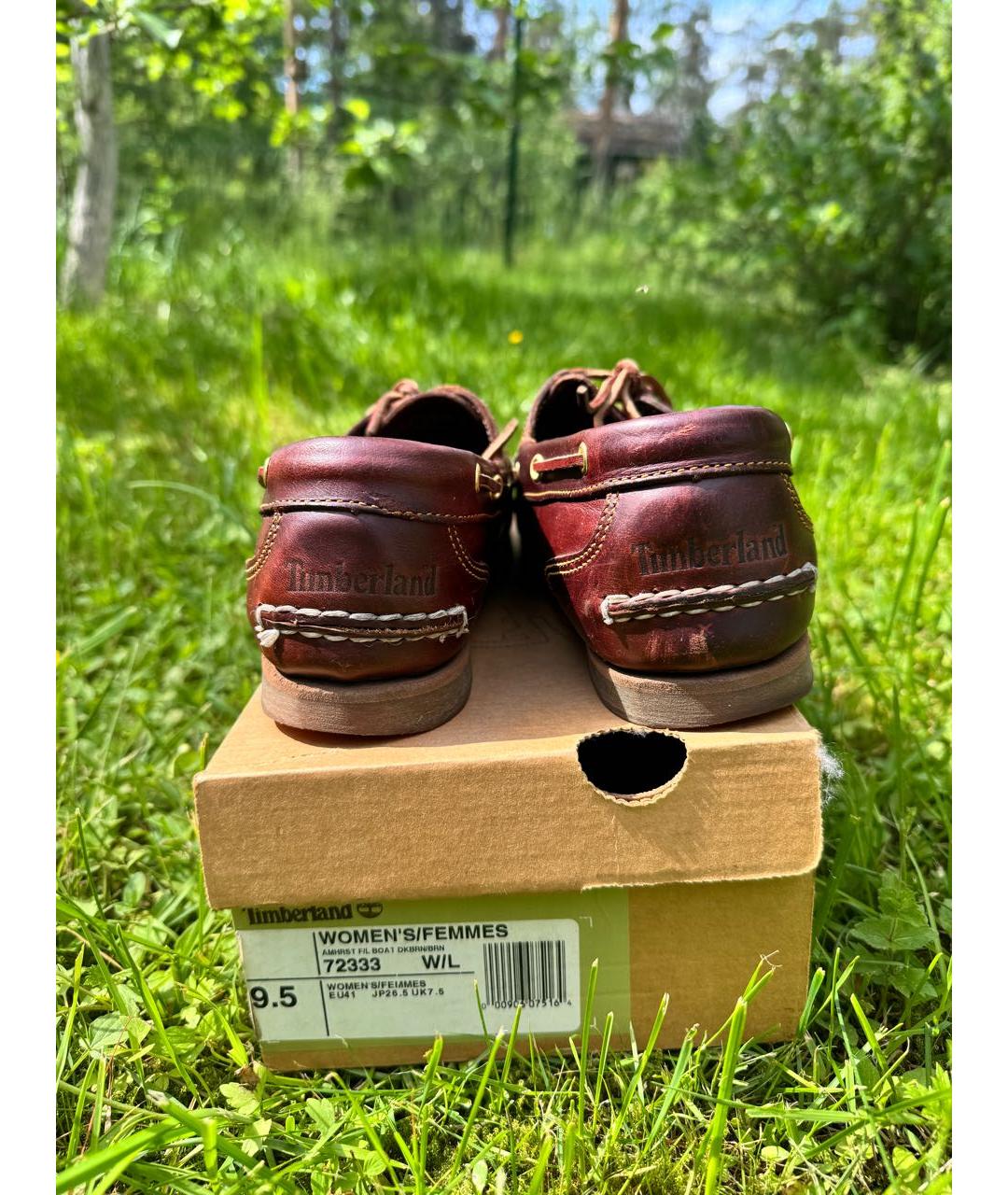 TIMBERLAND Коричневые кожаные мокасины, фото 4