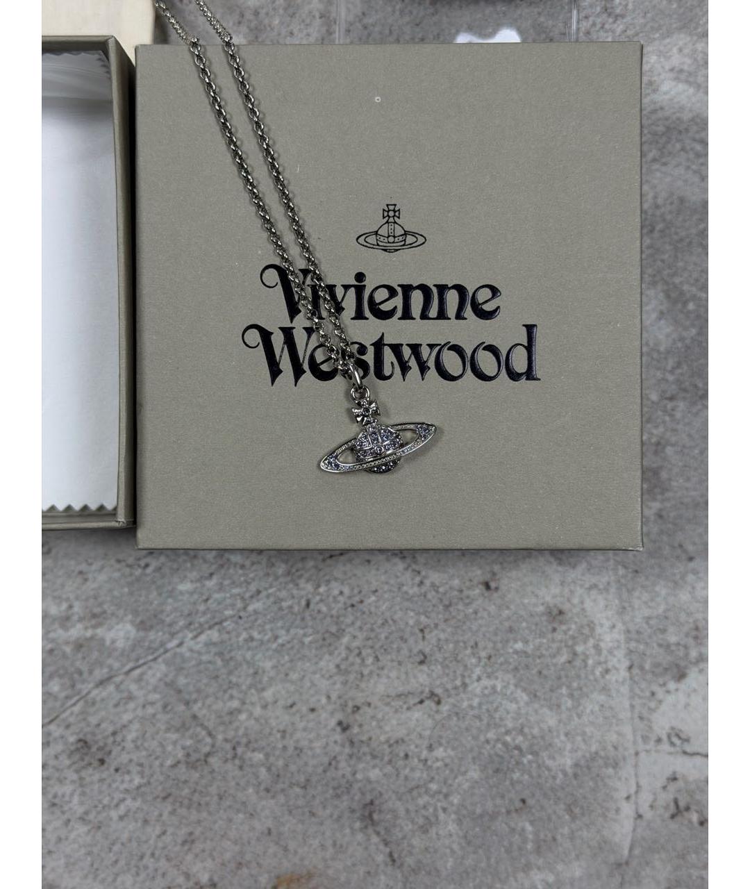 VIVIENNE WESTWOOD Серебряная металлическая подвеска, фото 8