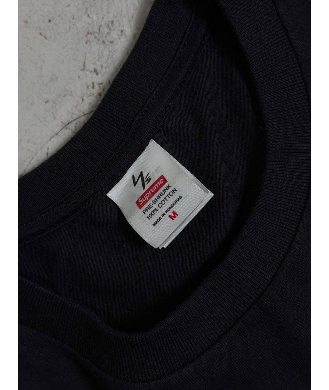 YOHJI YAMAMOTO Черная хлопковая футболка, фото 5