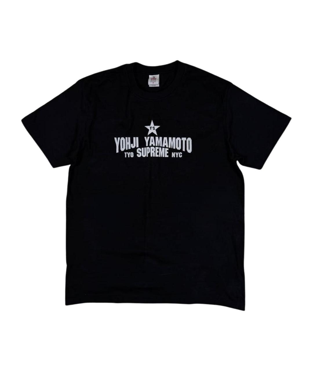 YOHJI YAMAMOTO Черная хлопковая футболка, фото 1