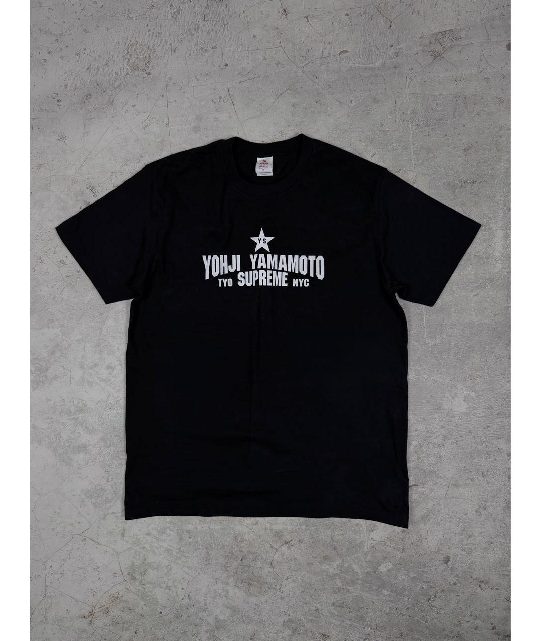 YOHJI YAMAMOTO Черная хлопковая футболка, фото 9