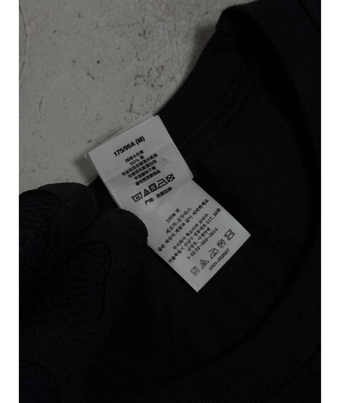 YOHJI YAMAMOTO Черная хлопковая футболка, фото 8