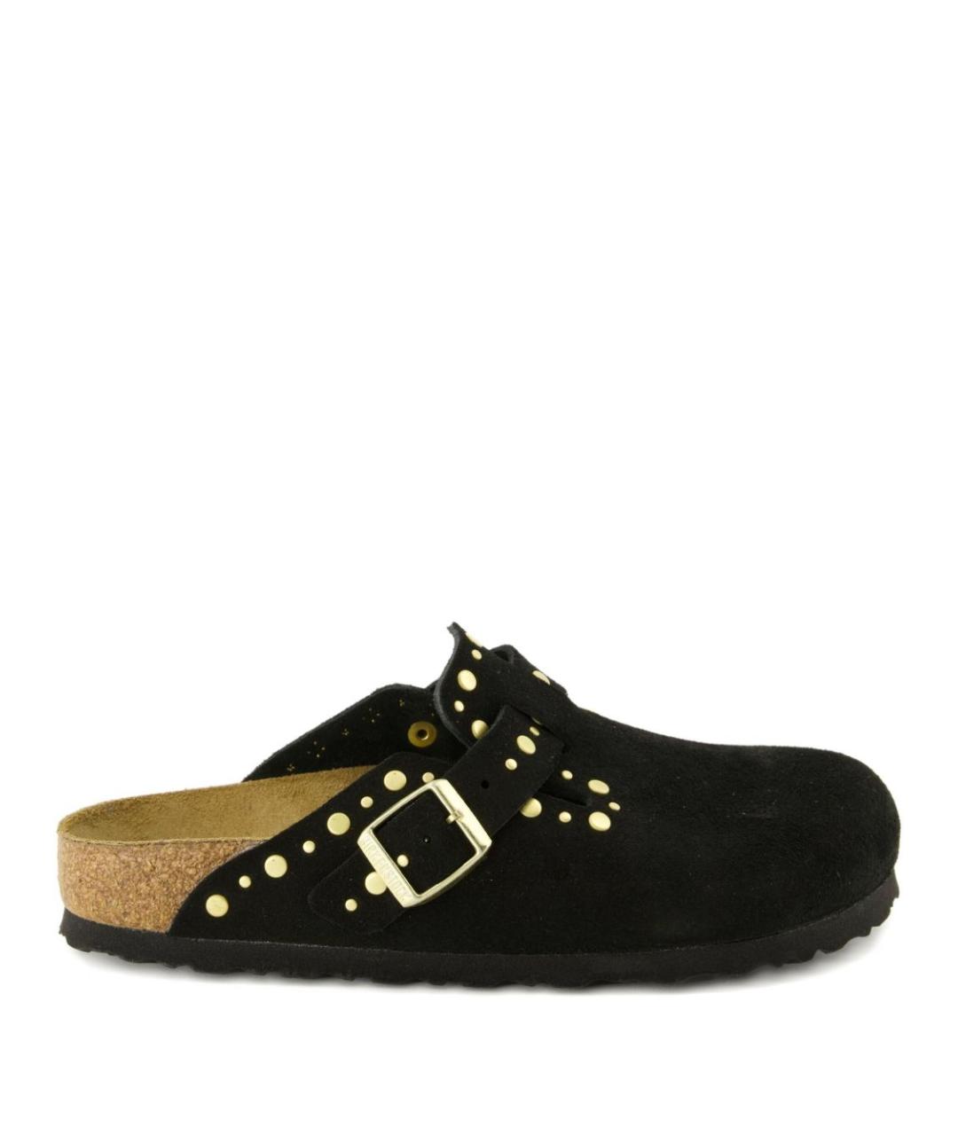BIRKENSTOCK Черные замшевые сабо, фото 1