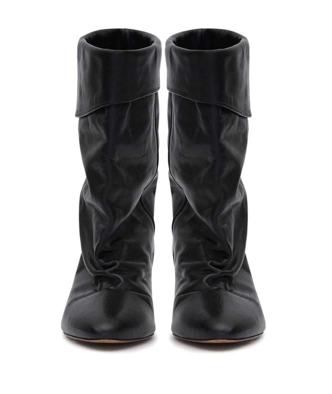 ISABEL MARANT Черные кожаные сапоги, фото 4