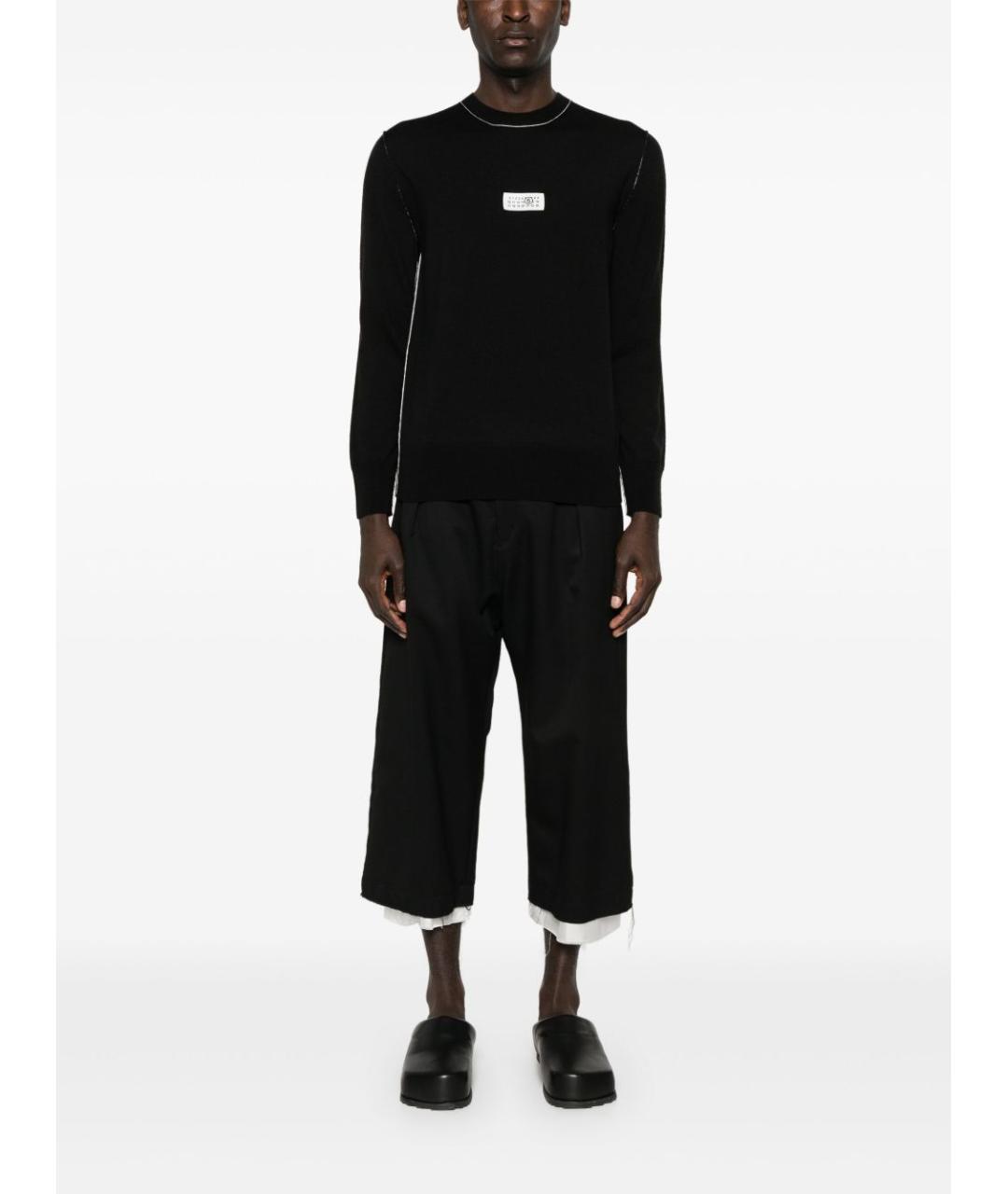 MM6 MAISON MARGIELA Черный шерстяной джемпер / свитер, фото 4