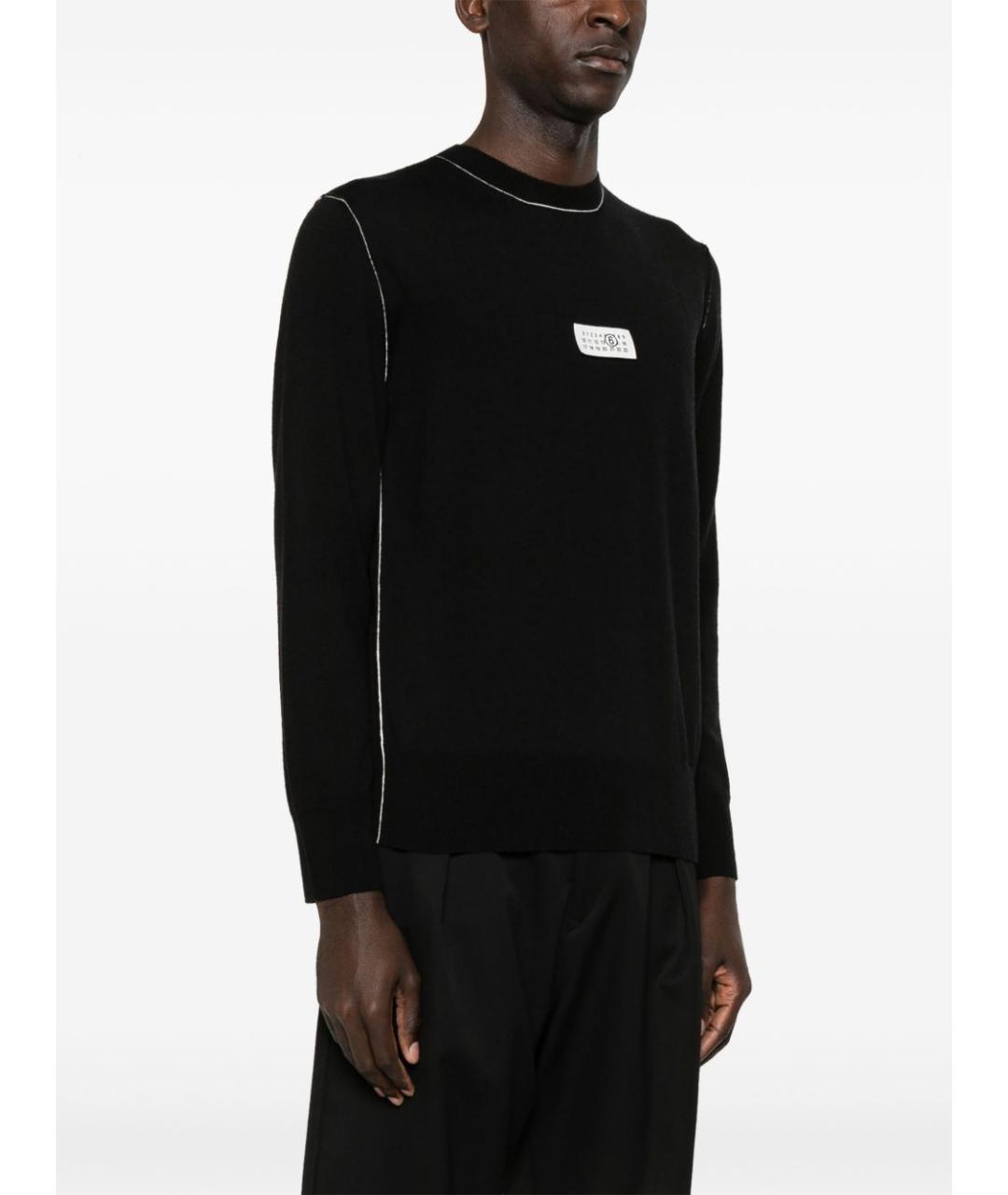 MM6 MAISON MARGIELA Черный шерстяной джемпер / свитер, фото 2