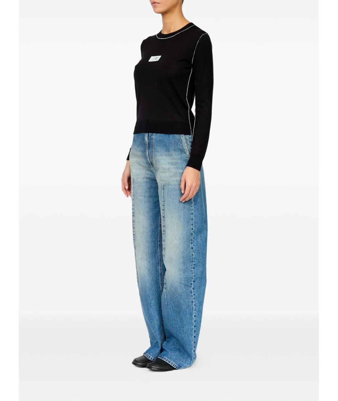 MM6 MAISON MARGIELA Черный шерстяной джемпер / свитер, фото 4