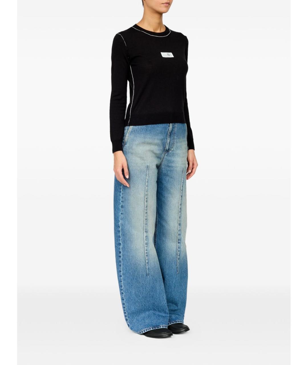 MM6 MAISON MARGIELA Черный шерстяной джемпер / свитер, фото 5