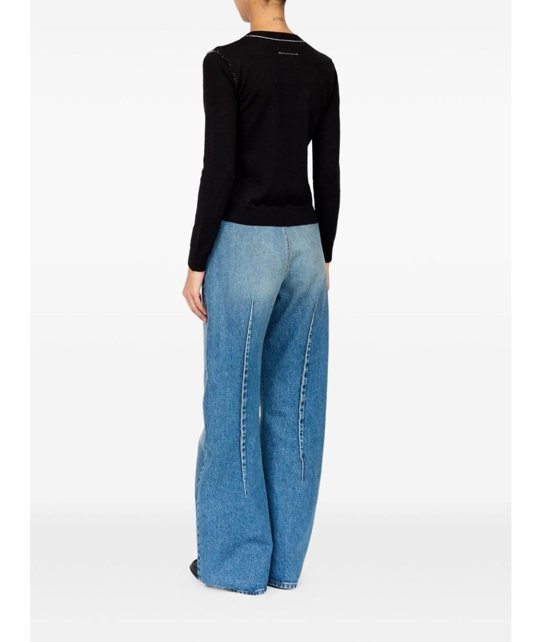 MM6 MAISON MARGIELA Черный шерстяной джемпер / свитер, фото 2