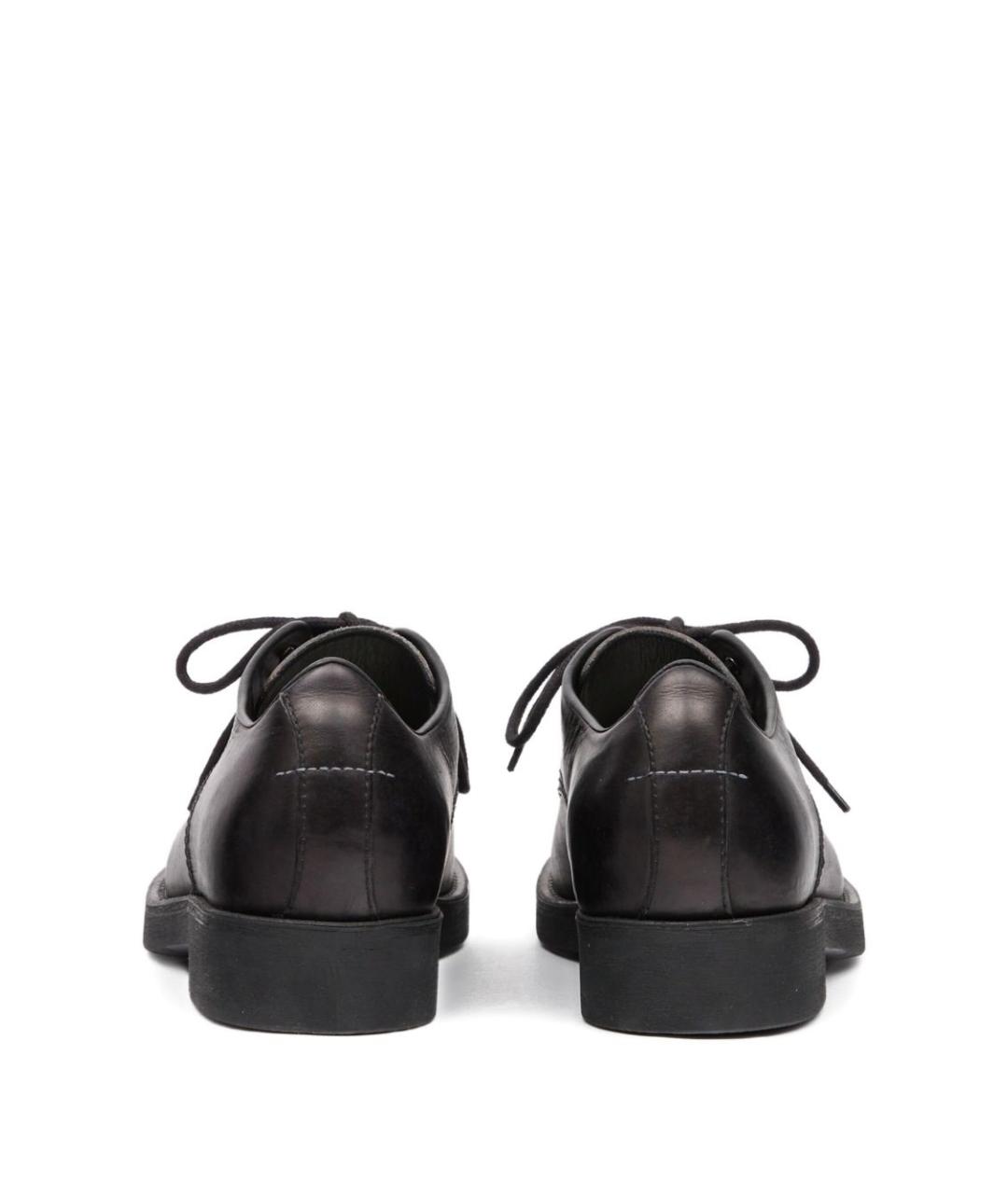 MM6 MAISON MARGIELA Черные кожаные низкие ботинки, фото 2