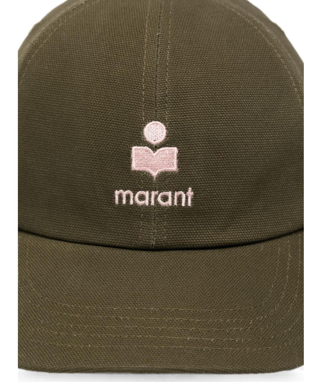 ISABEL MARANT Хаки хлопковая кепка, фото 2