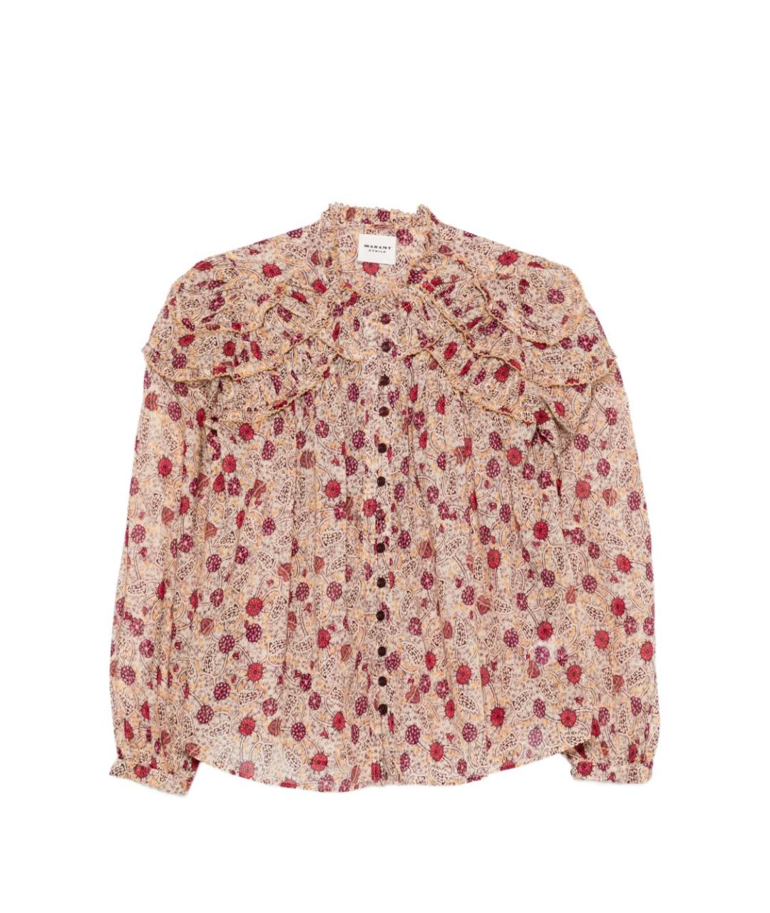 ISABEL MARANT ETOILE Мульти хлопковая рубашка, фото 1