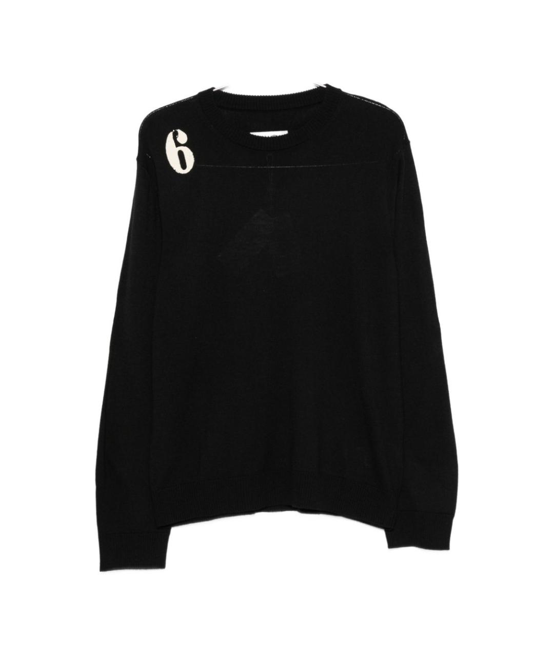 MM6 MAISON MARGIELA Черный шерстяной джемпер / свитер, фото 1