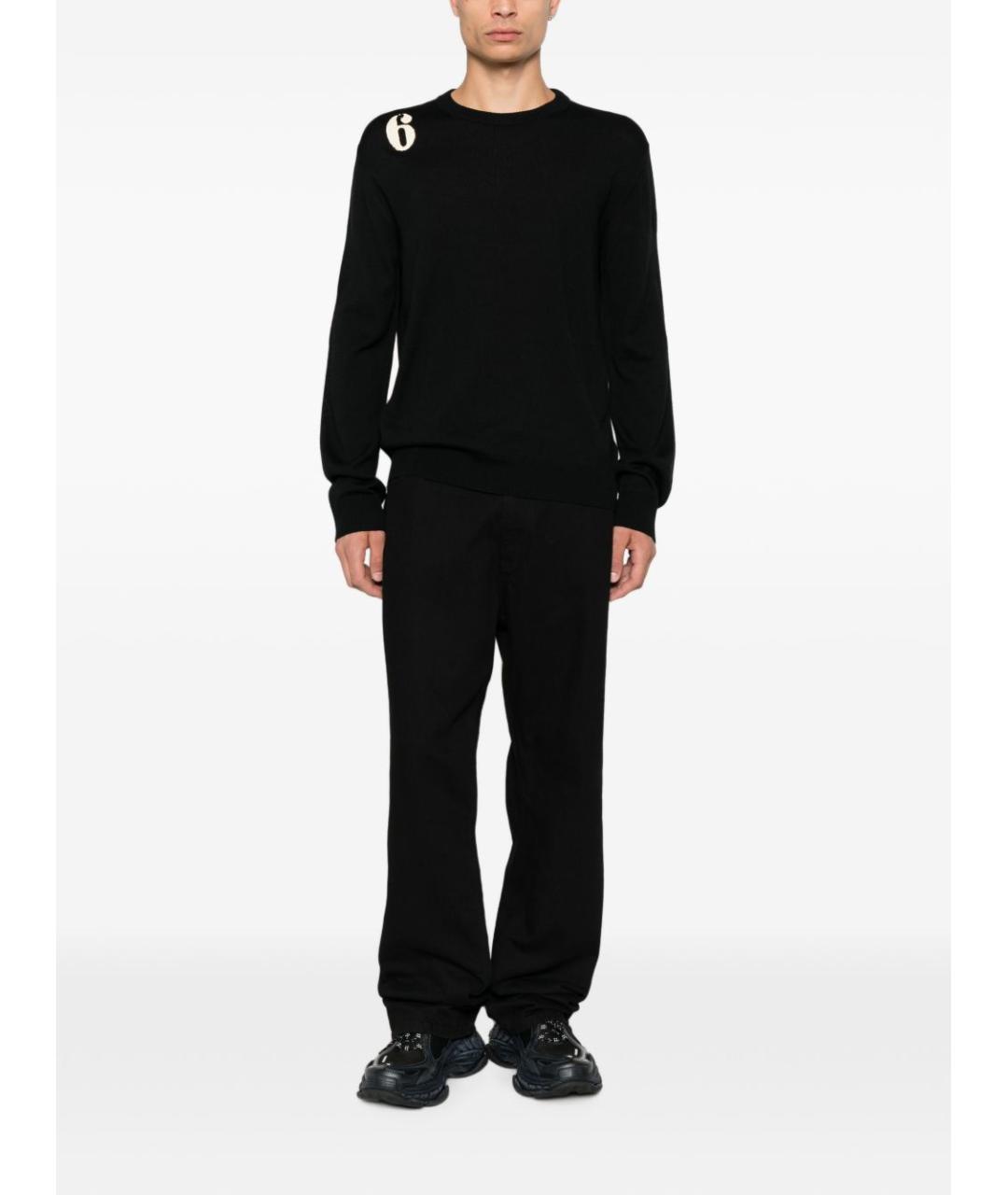 MM6 MAISON MARGIELA Черный шерстяной джемпер / свитер, фото 2