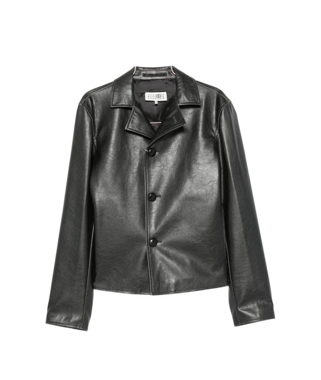 MM6 MAISON MARGIELA Черная полиэстеровая куртка, фото 1