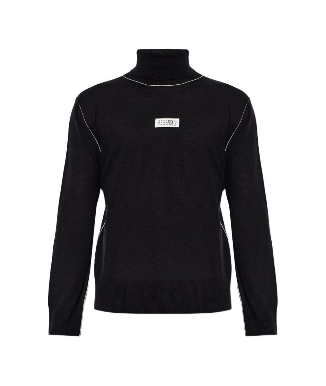 MM6 MAISON MARGIELA Черный шерстяной джемпер / свитер, фото 1