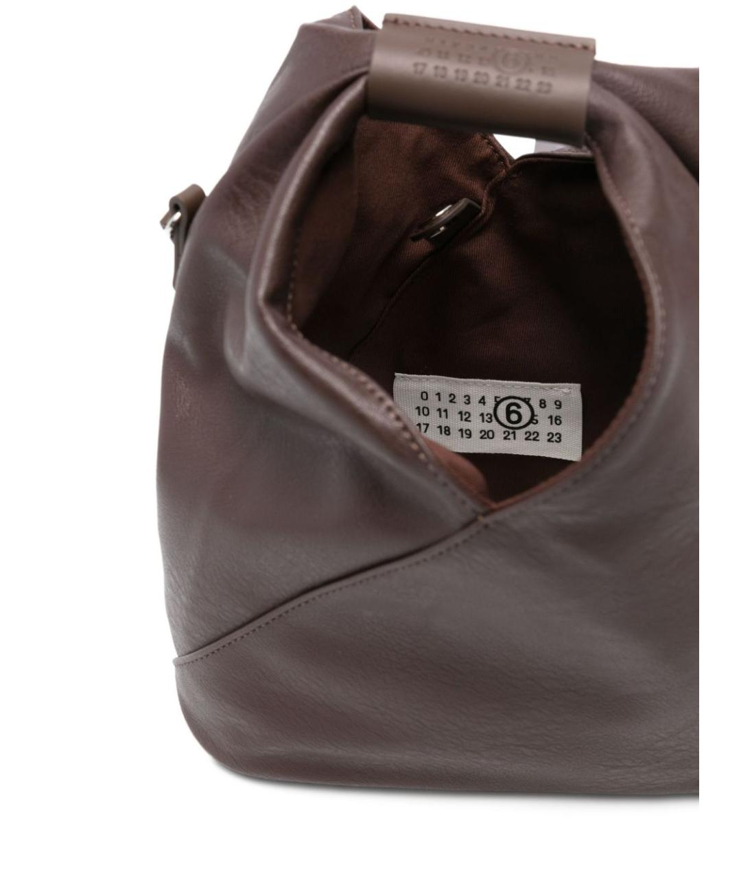 MM6 MAISON MARGIELA Коричневая сумка через плечо из искусственной кожи, фото 5
