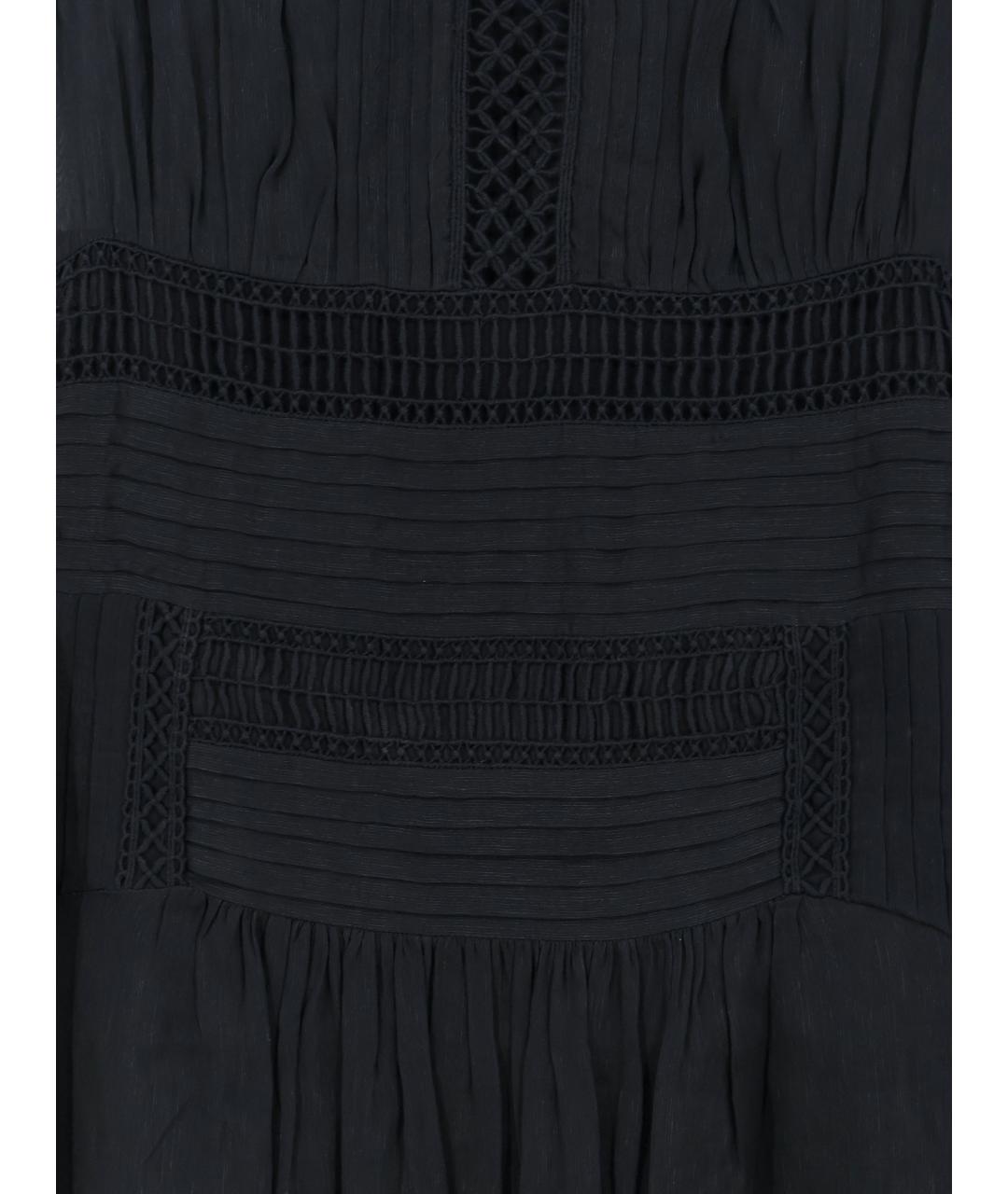 ISABEL MARANT ETOILE Черное вискозное повседневное платье, фото 3
