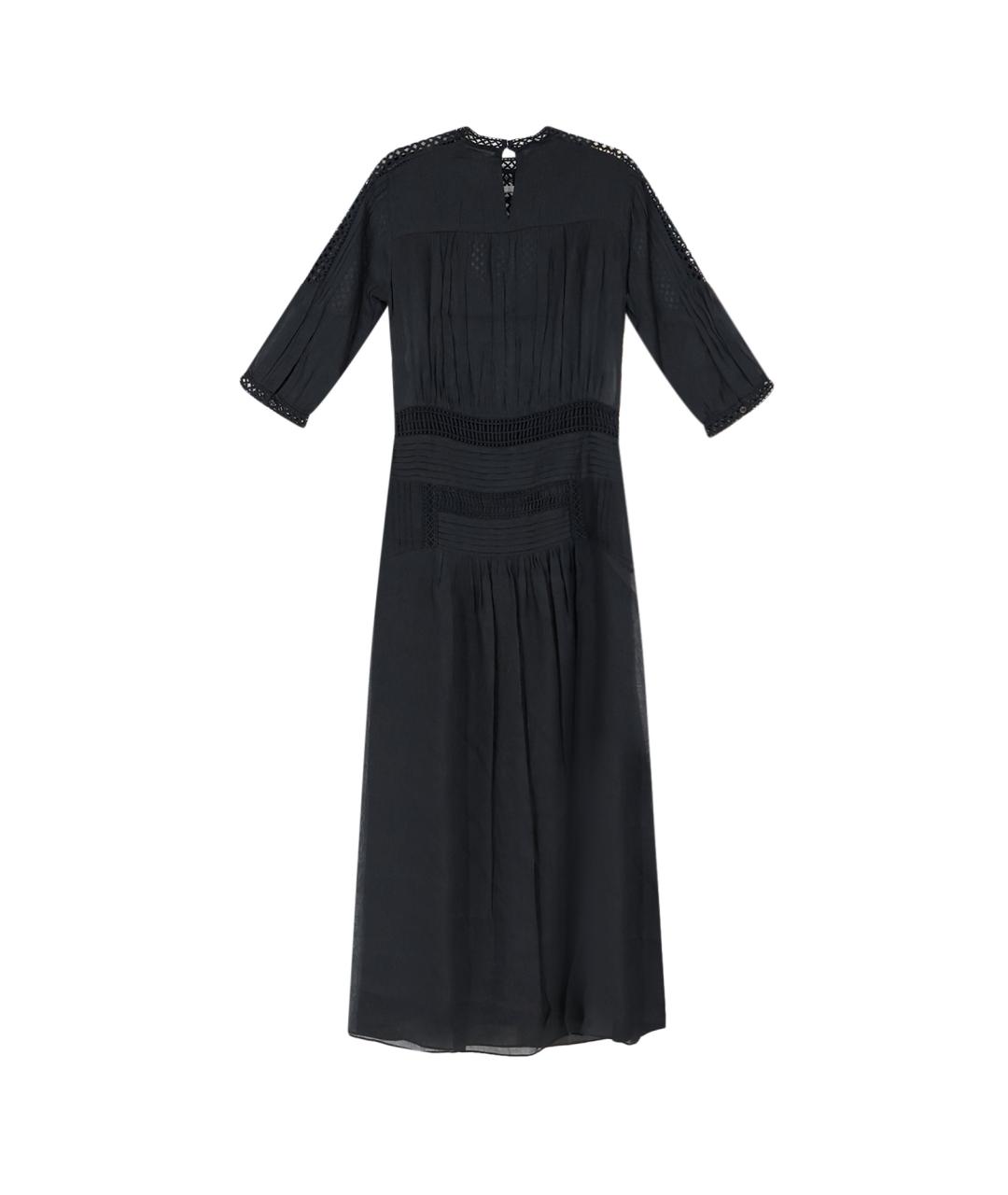 ISABEL MARANT ETOILE Черное вискозное повседневное платье, фото 2