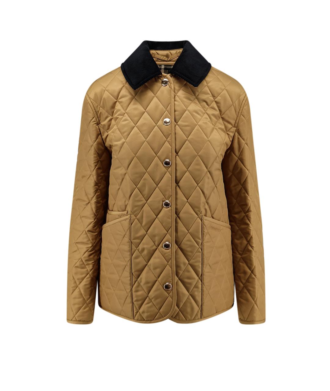 BURBERRY Бежевая полиэстеровая куртка, фото 1