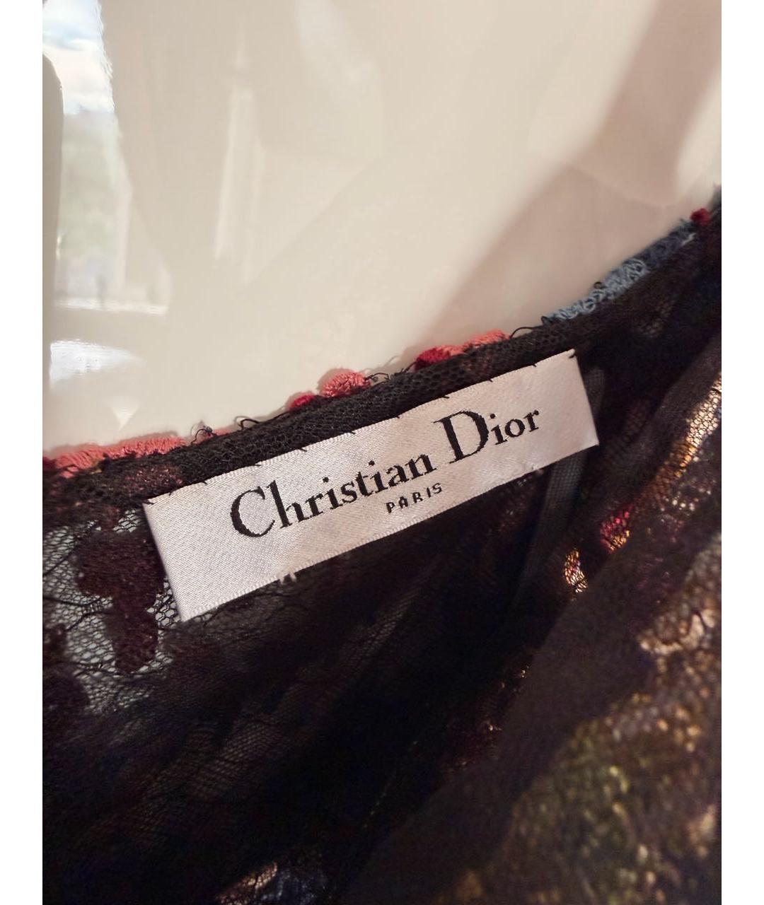 CHRISTIAN DIOR Мульти коктейльное платье, фото 3