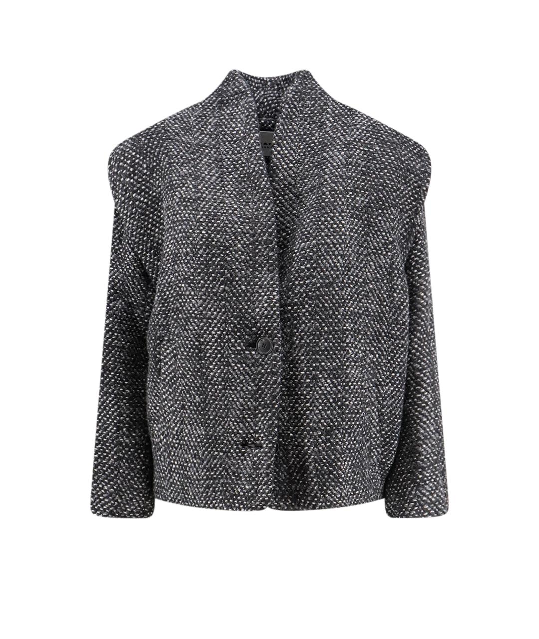 ISABEL MARANT ETOILE Антрацитовый шерстяной жакет/пиджак, фото 1