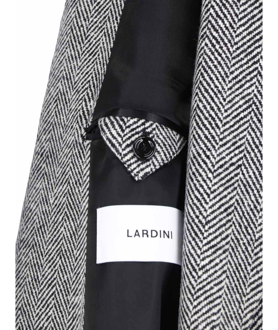 LARDINI Серое шерстяное пальто, фото 3