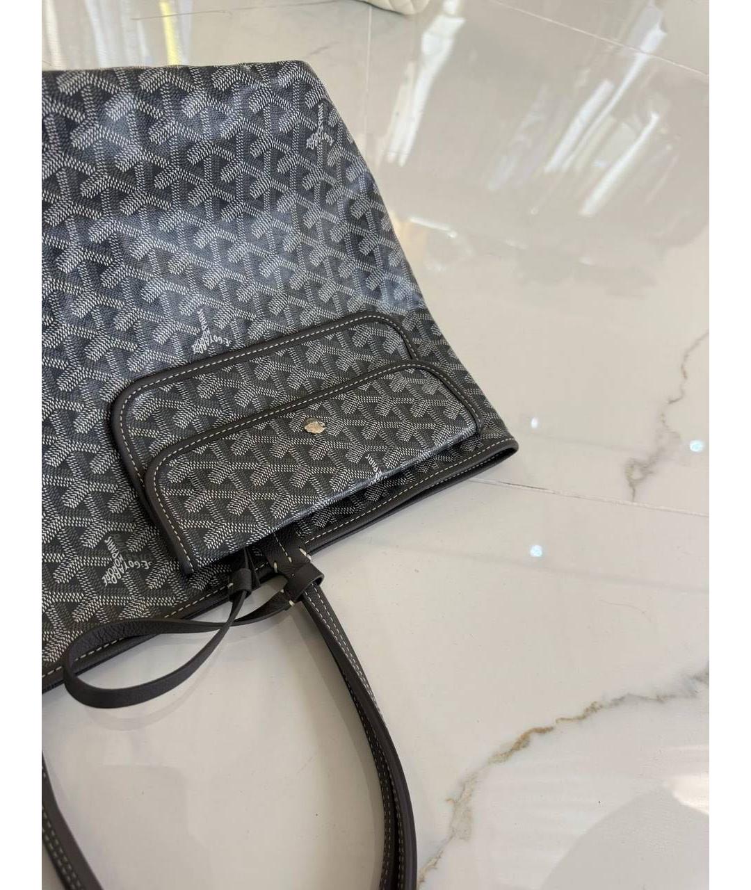 GOYARD Антрацитовая сумка тоут, фото 5