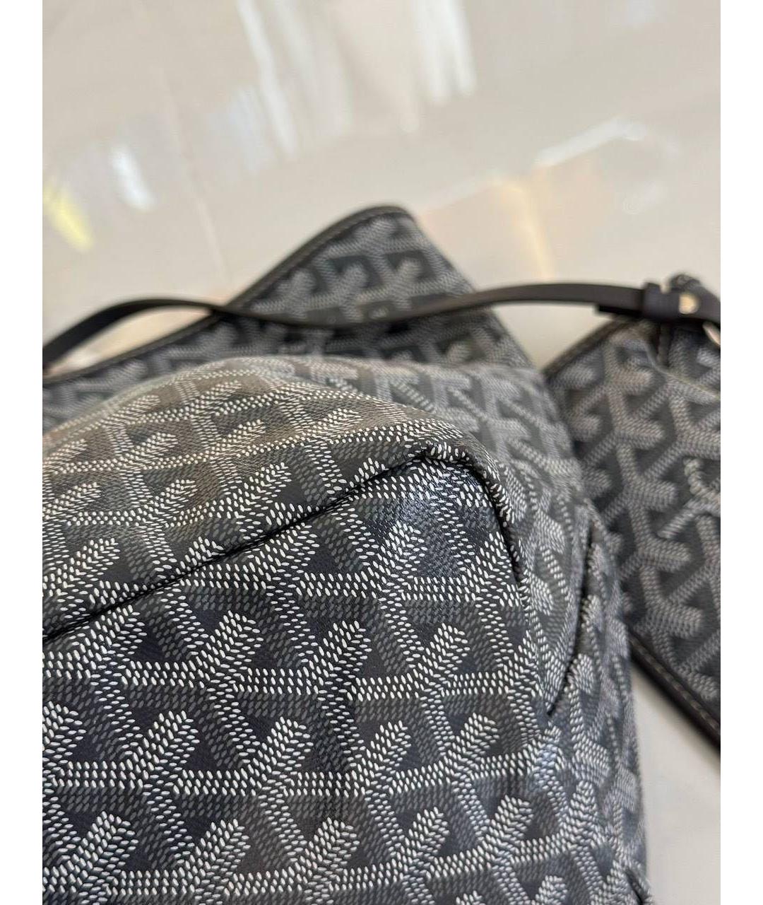 GOYARD Антрацитовая сумка тоут, фото 3