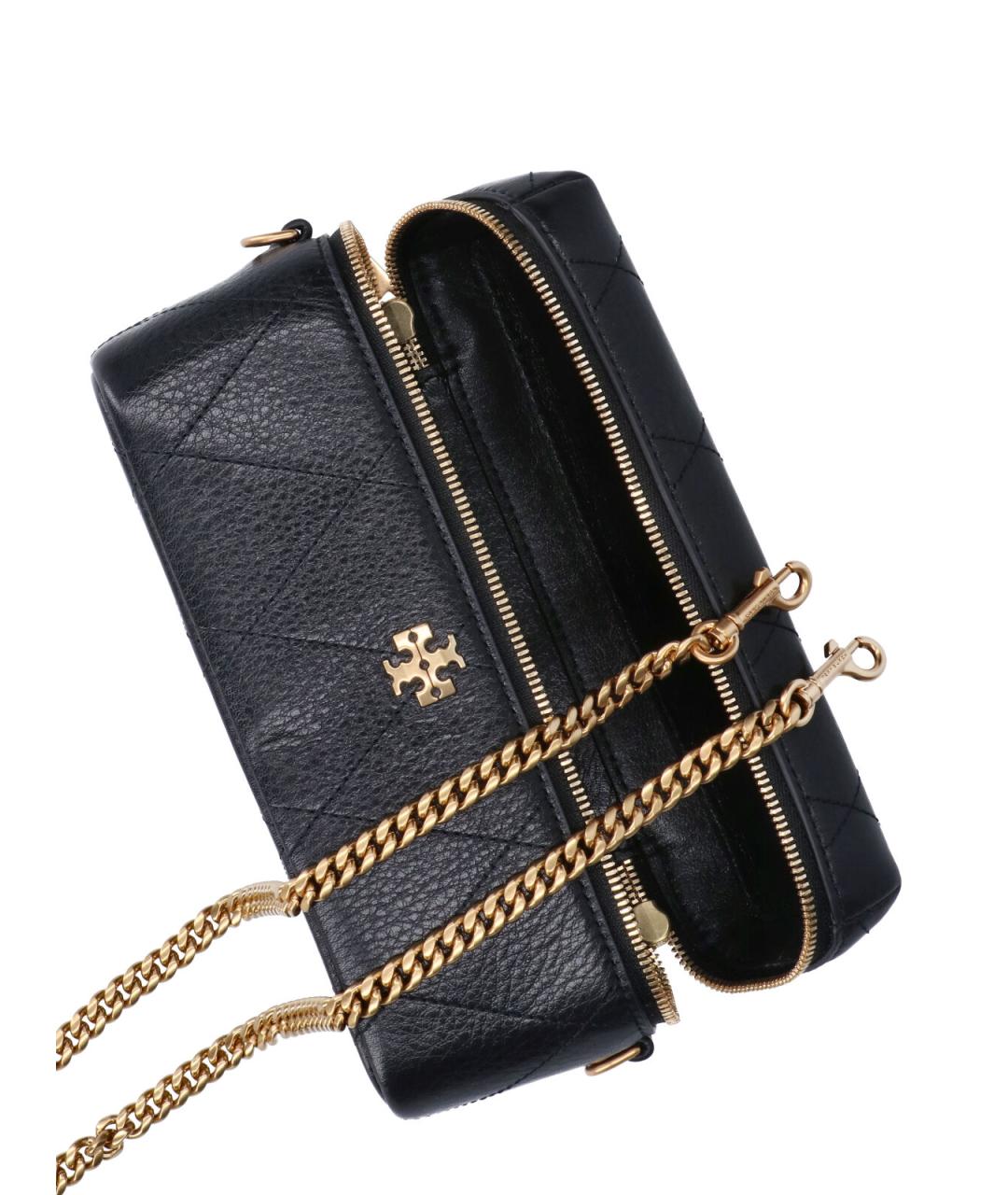 TORY BURCH Черная кожаная сумка через плечо, фото 4