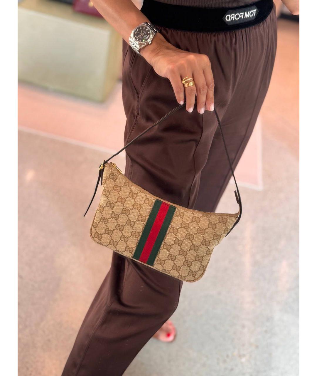 GUCCI Коричневая сумка через плечо, фото 5