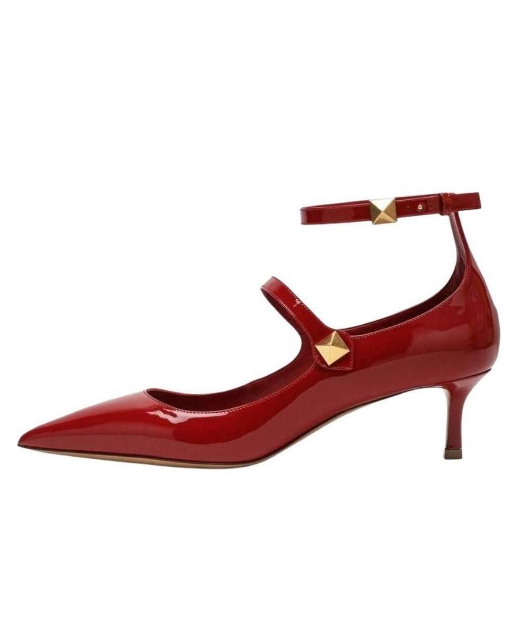 VALENTINO Красные кожаные туфли, фото 6