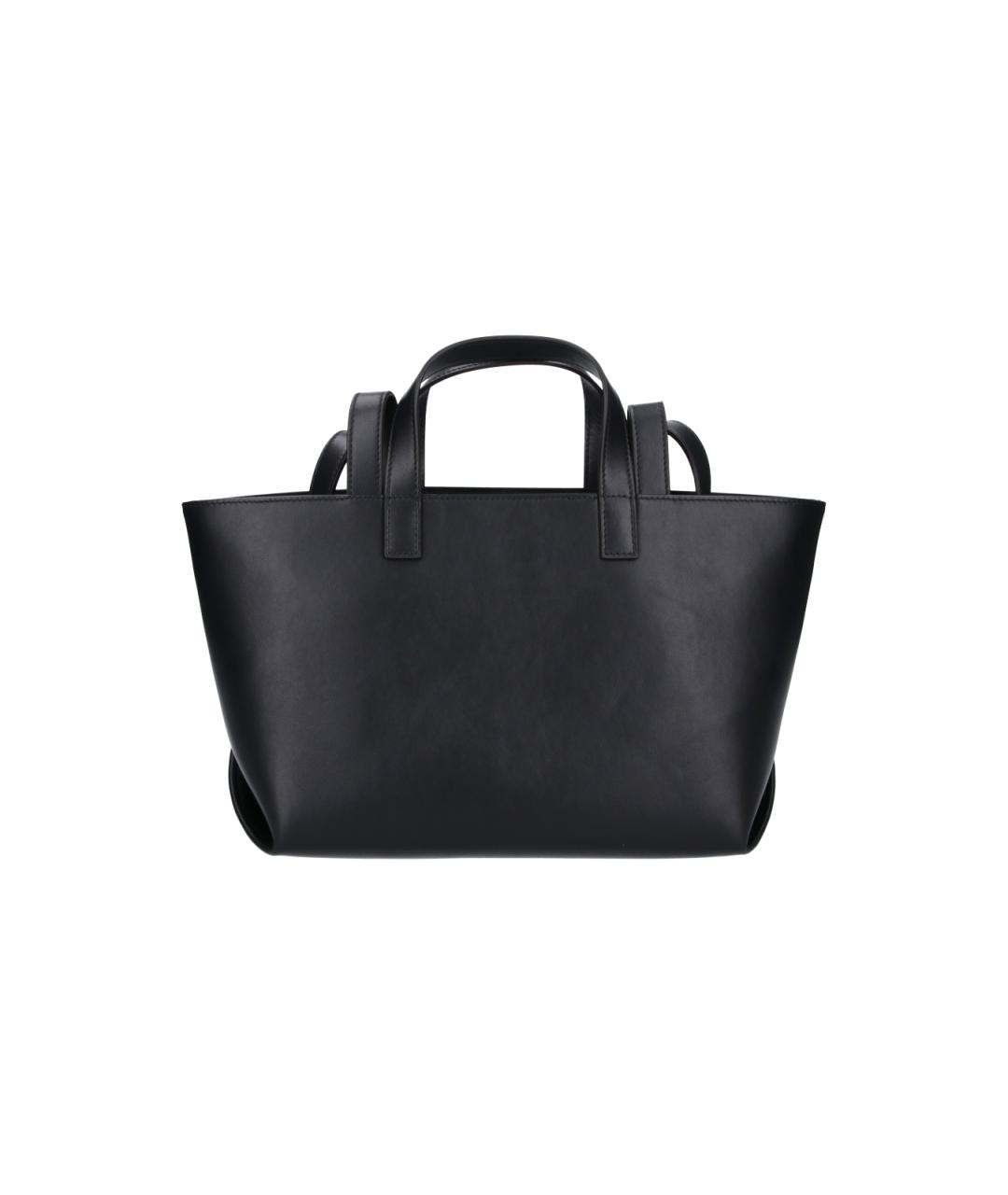 A.P.C. Черная кожаная сумка тоут, фото 3
