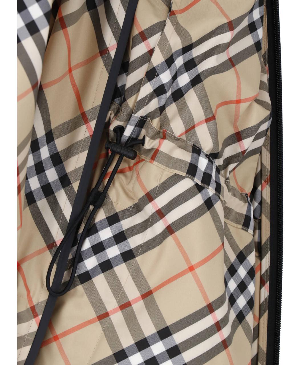 BURBERRY Бежевая полиэстеровая куртка, фото 5