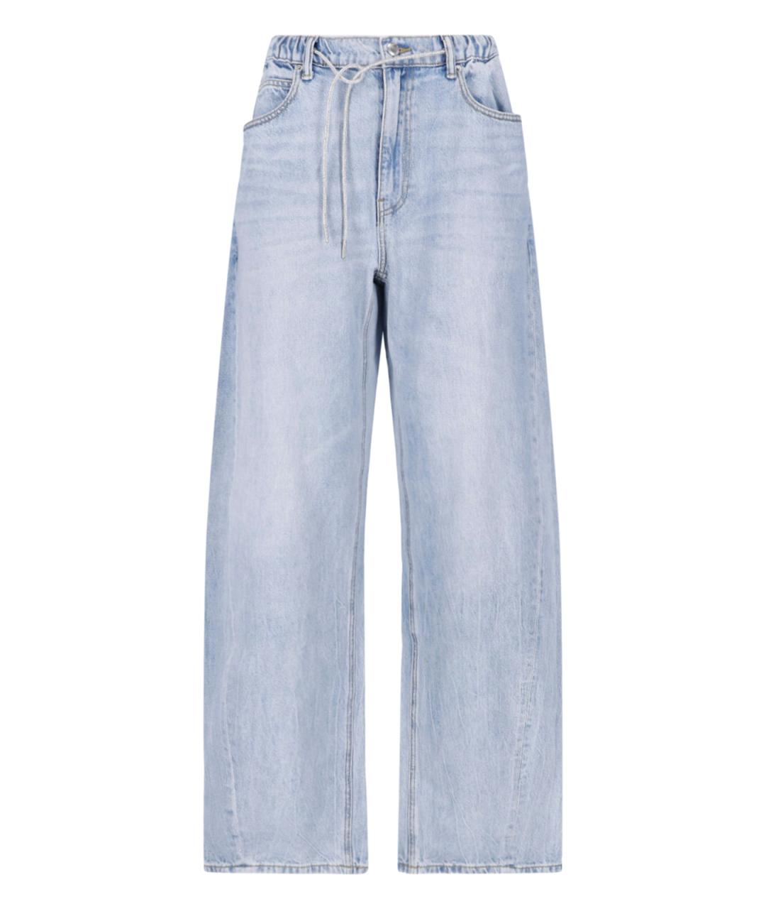 ALEXANDER WANG Голубые хлопковые прямые джинсы, фото 1
