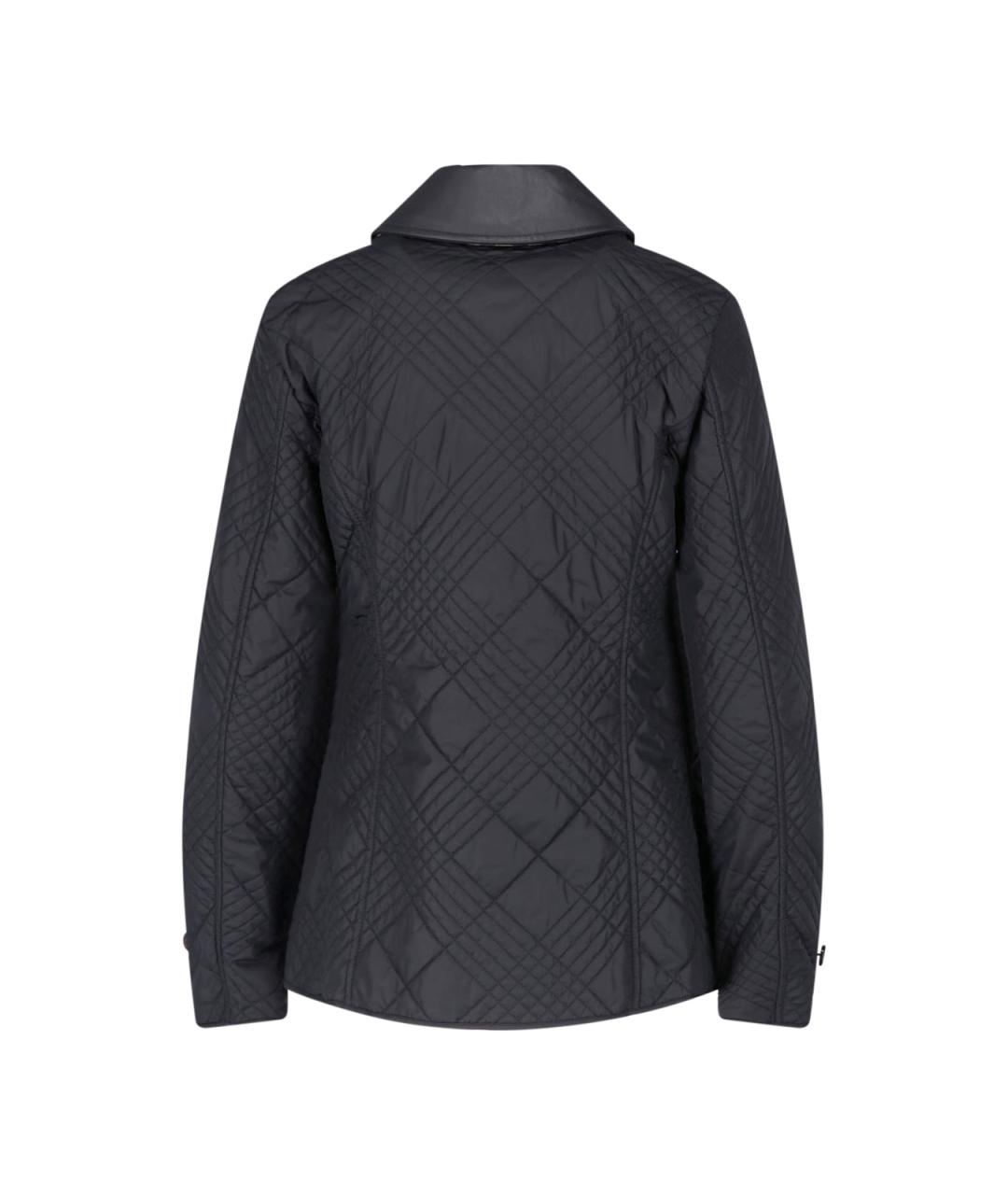 BURBERRY Черная полиамидовая куртка, фото 2