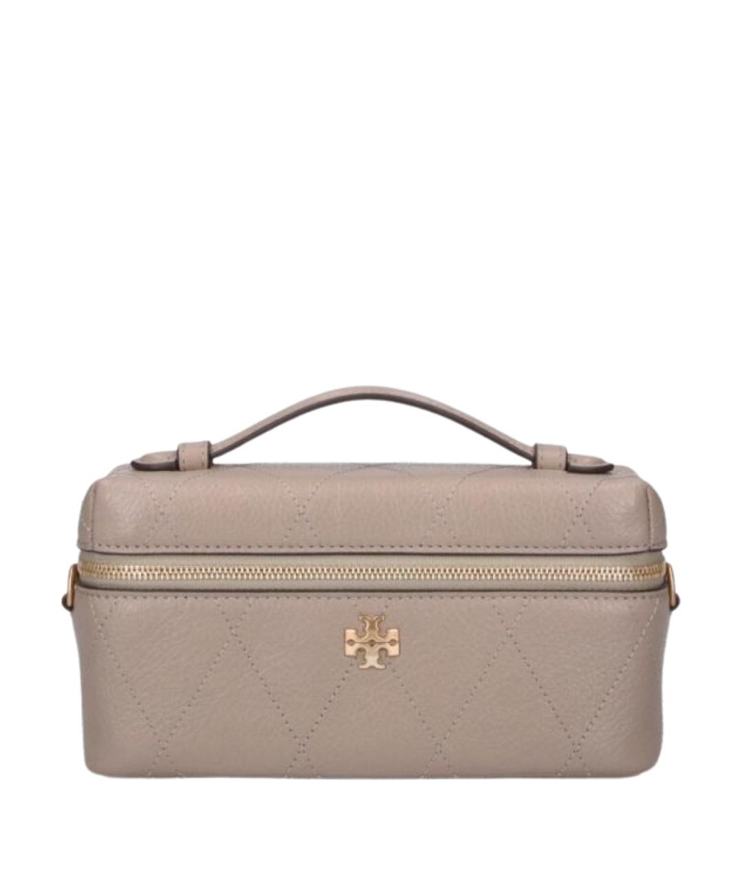 TORY BURCH Бежевая кожаная сумка через плечо, фото 1