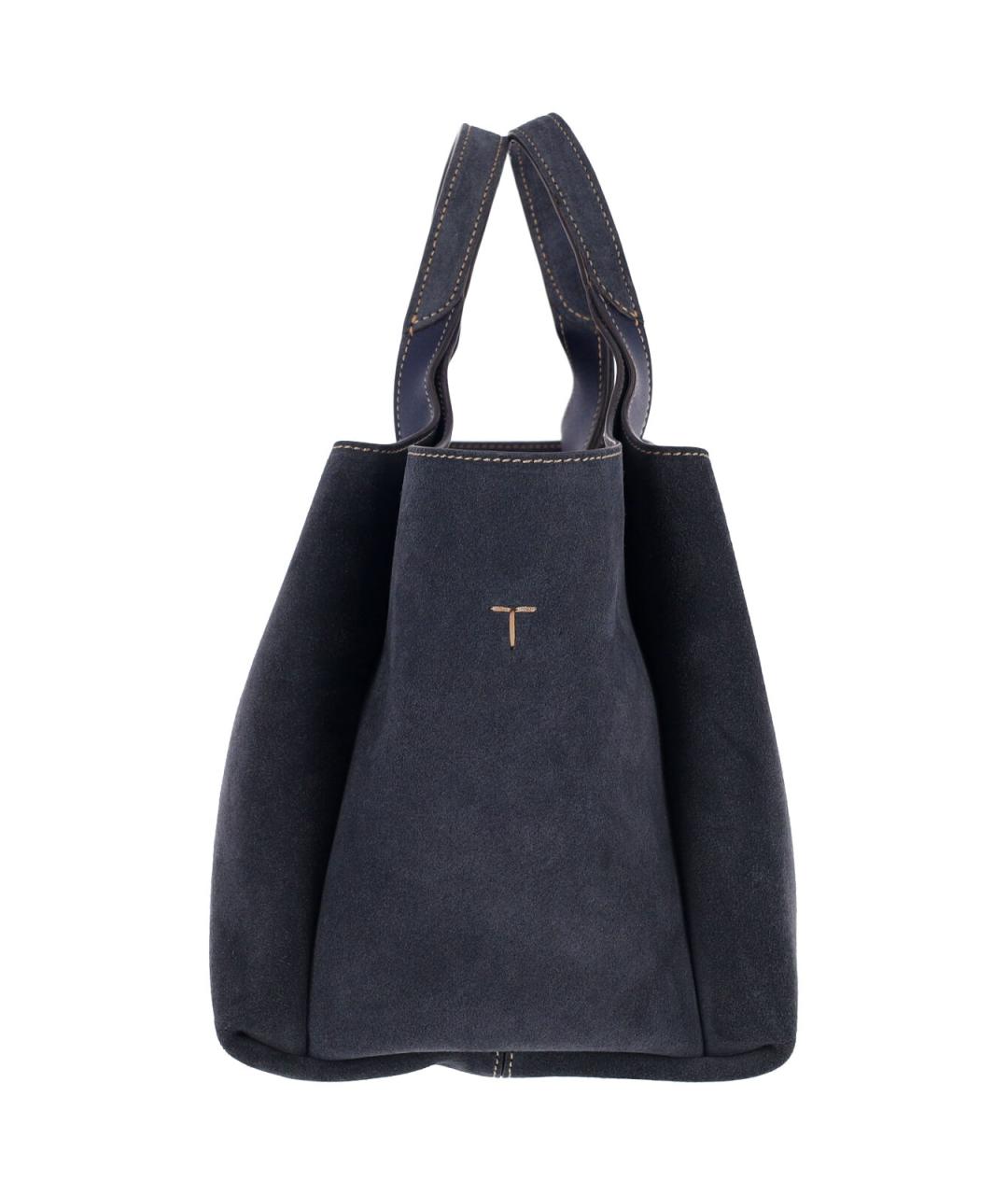 TOD'S Синяя замшевая сумка тоут, фото 5