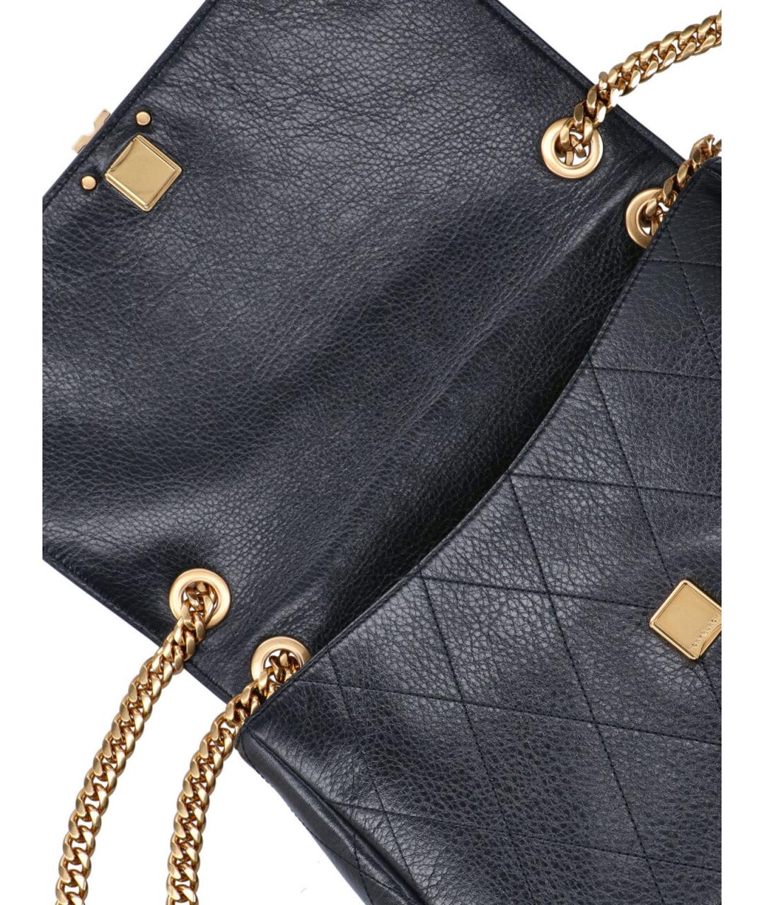 TORY BURCH Черная кожаная сумка через плечо, фото 4
