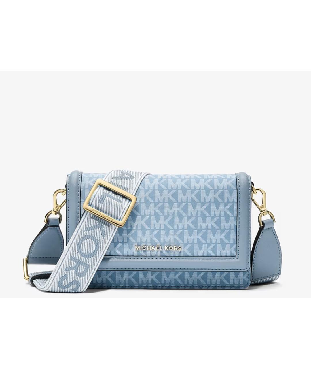MICHAEL KORS Голубая сумка через плечо, фото 9