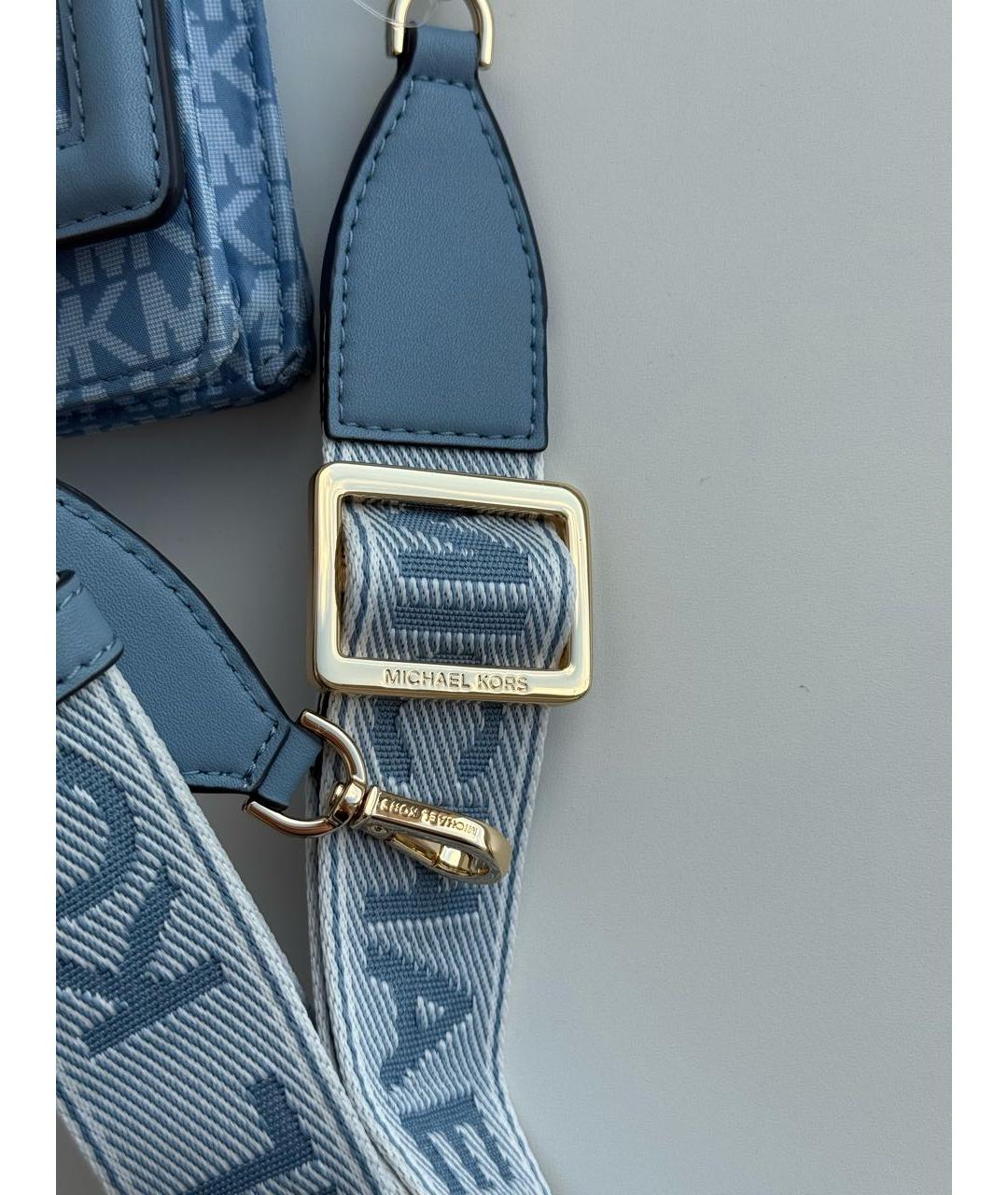 MICHAEL KORS Голубая сумка через плечо, фото 8