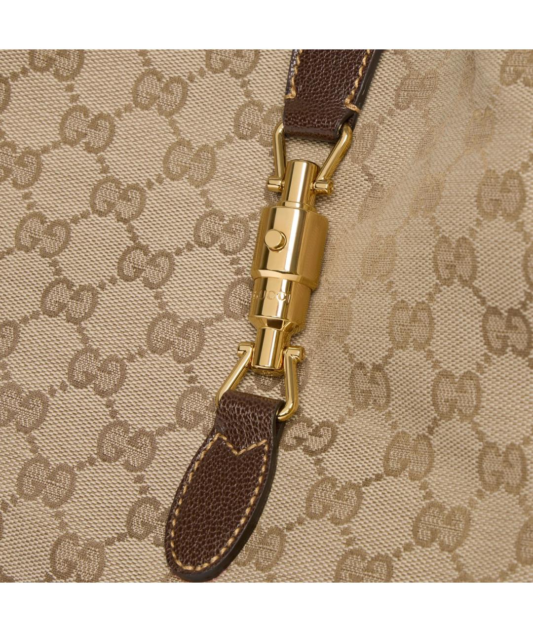 GUCCI Бежевая синтетическая сумка тоут, фото 5