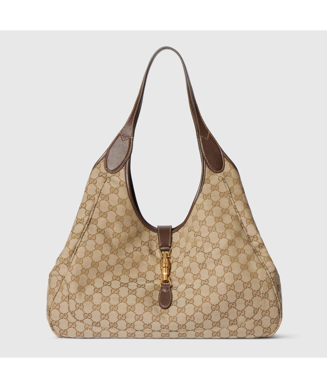 GUCCI Бежевая синтетическая сумка тоут, фото 2